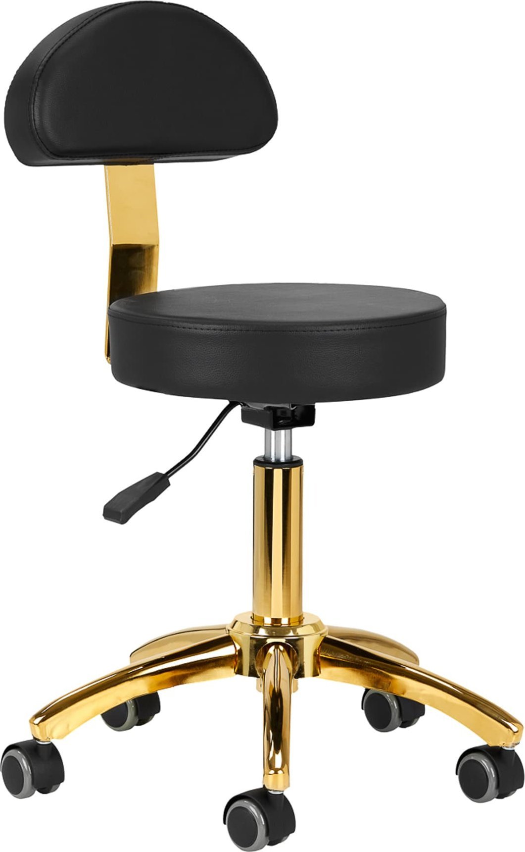 Activeshop Taboret kosmetyczny AM-304G złoto czarny
