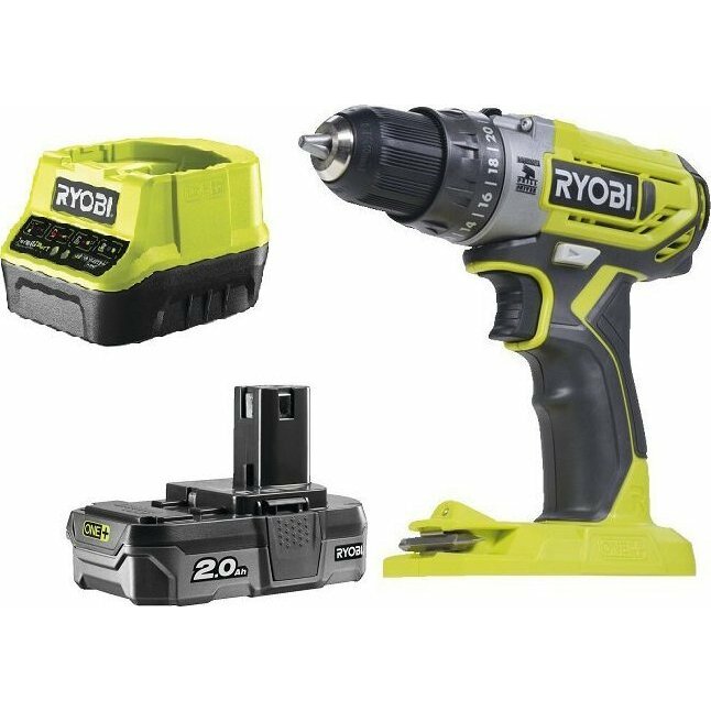 Wiertarko-wkrętarka Ryobi R18PD2-120B 18 V 1