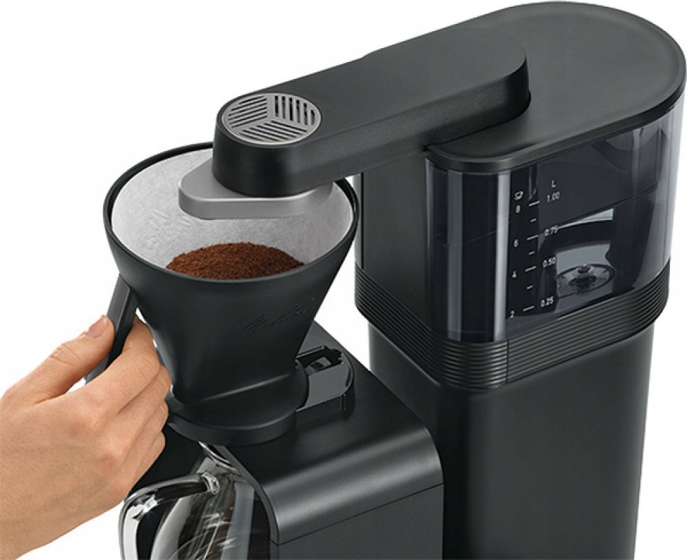 Ekspres przelewowy Melitta Epour Czarno-srebrny |