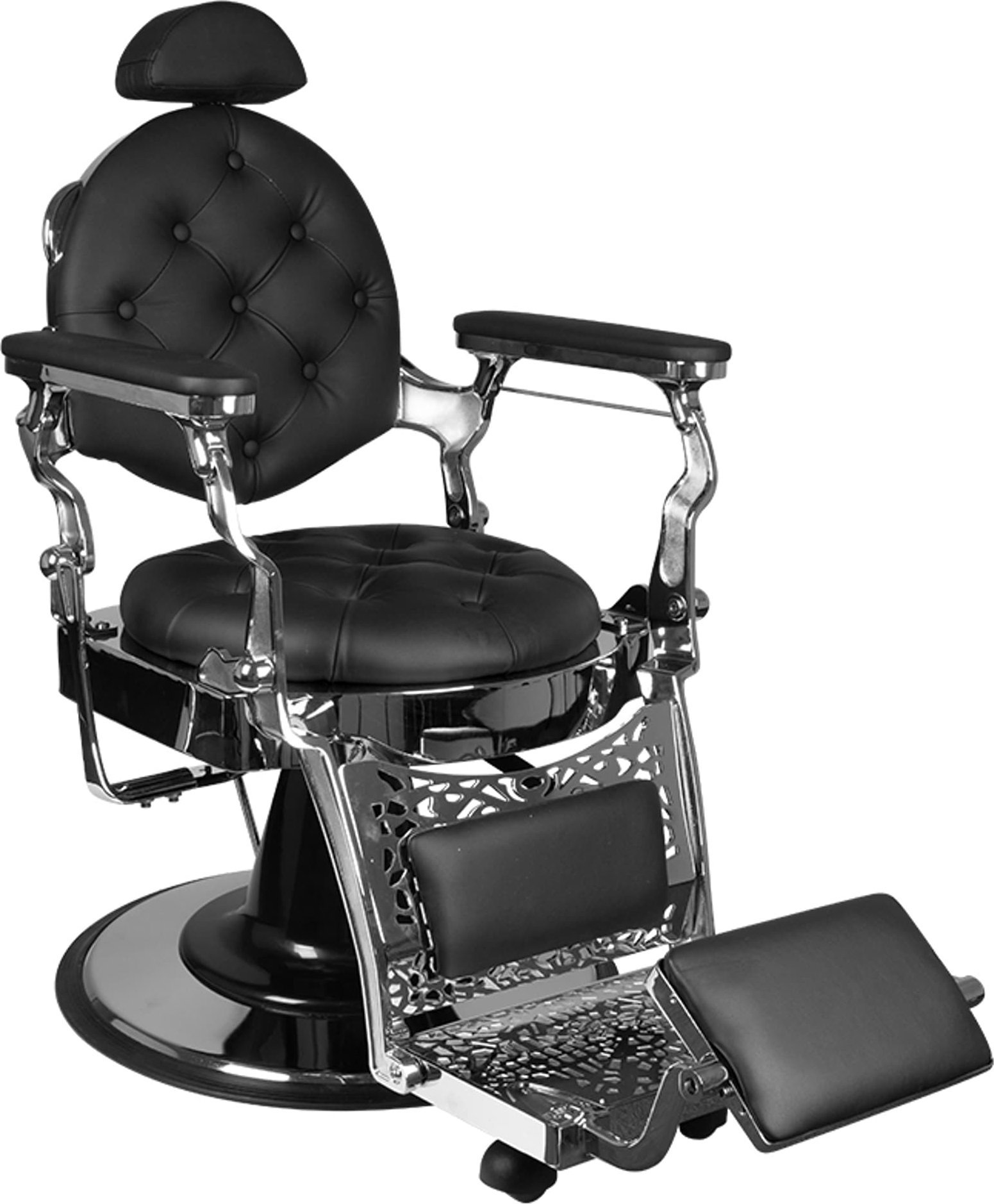 Activeshop Gabbiano fotel barberski Giulio Silver