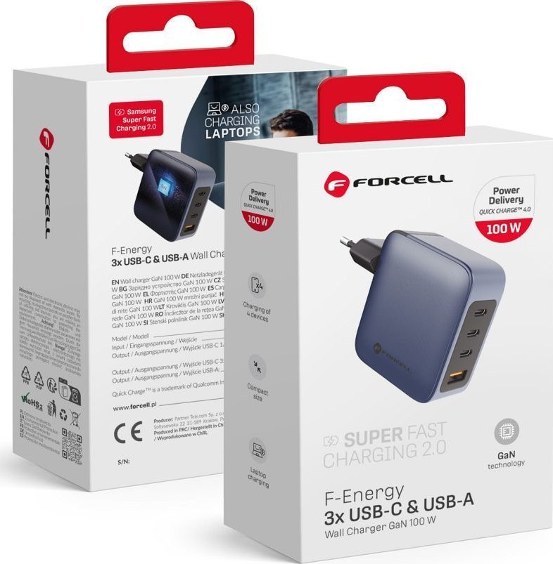 Ładowarka ForCell VT-46 1x USB-A 3x