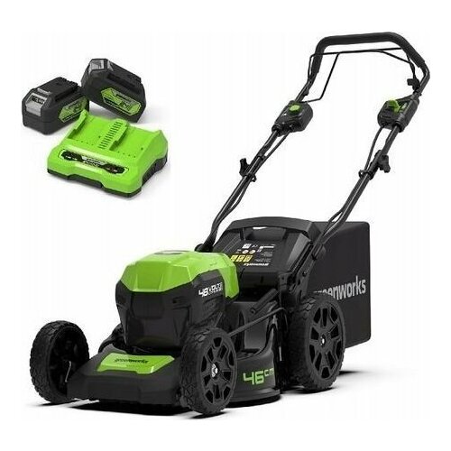 Kosiarka akumulatorowa Greenworks 2x24V z napędem