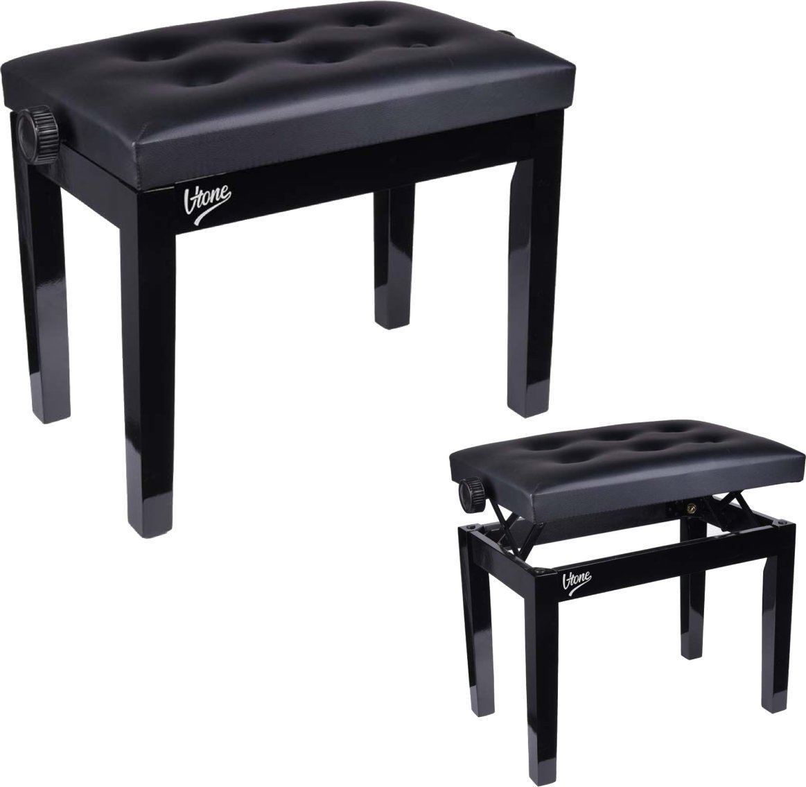 V-TONE ŁAWA 1 BK - height-adjustable
