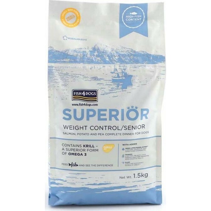 FISH4DOGS Superior Senior Medium Complete Salmon