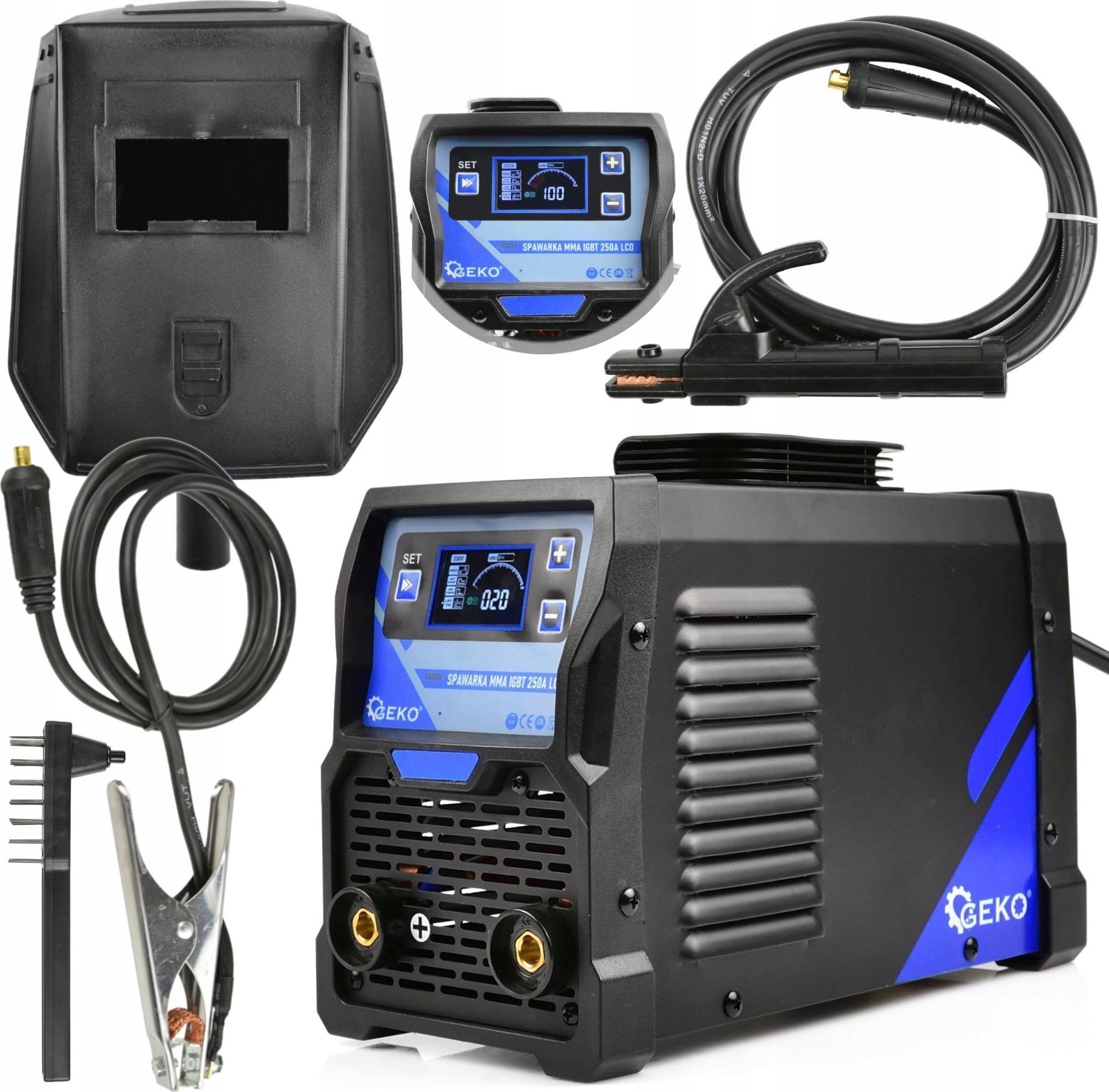 Geko Spawarka MMA IGBT 250A LCD