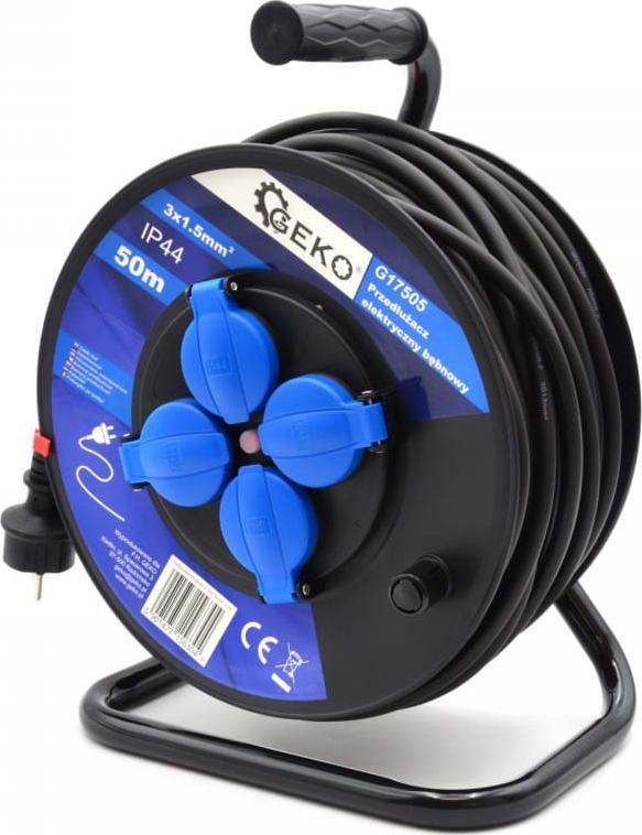Geko PRZEDŁUŻACZ ELEKTRYCZNY BĘBNOWY 3X1.5MM2