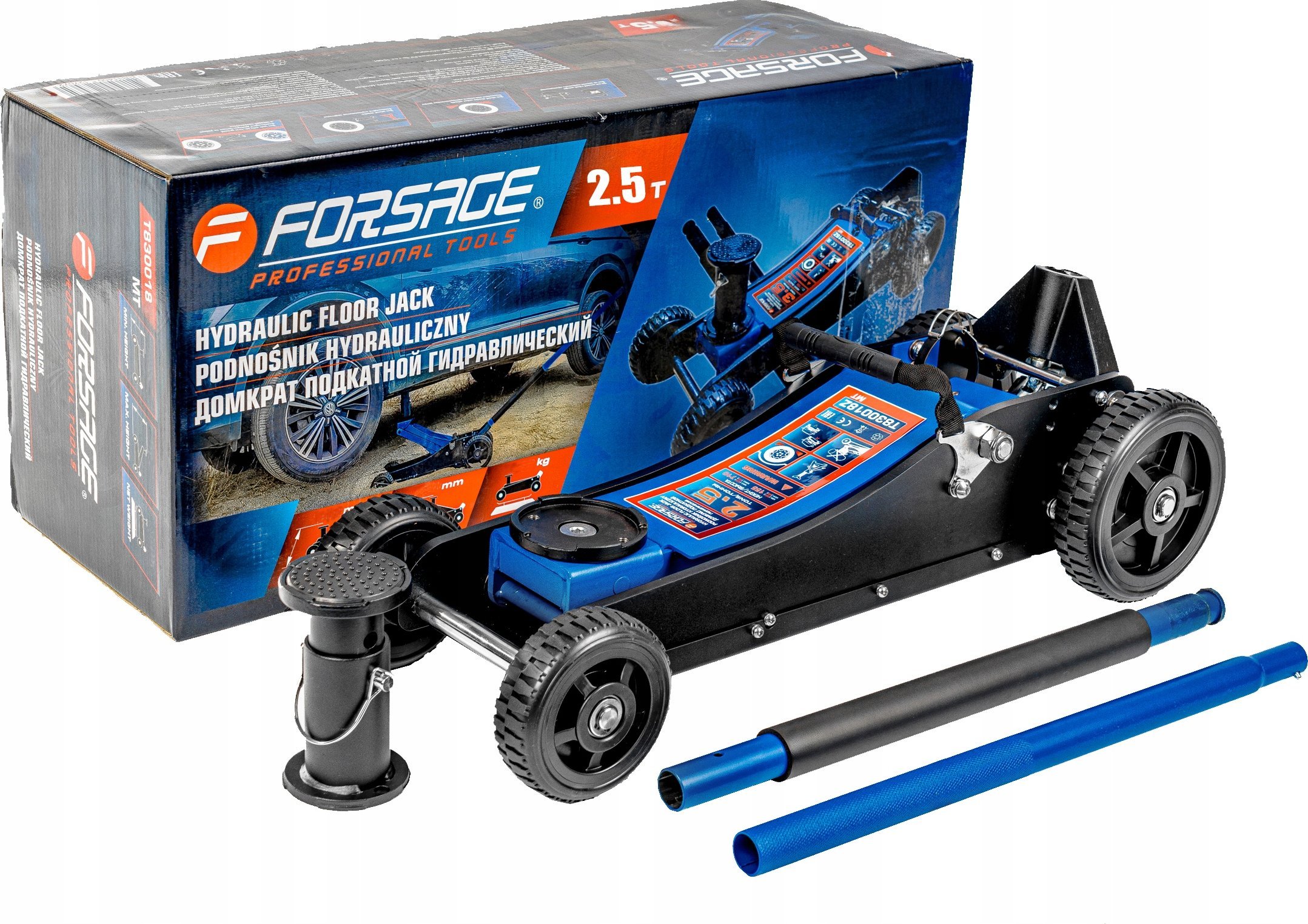 Forsage Podnośnik hydrauliczny 2.5t (h