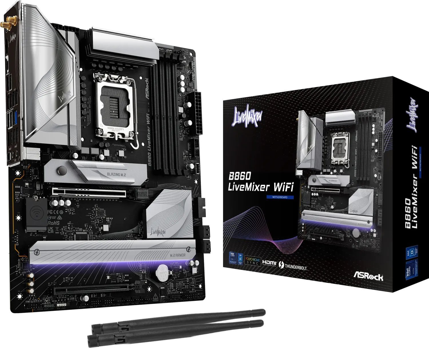 Asrock Motherboard B860 LIVEMIXER WIFI s18