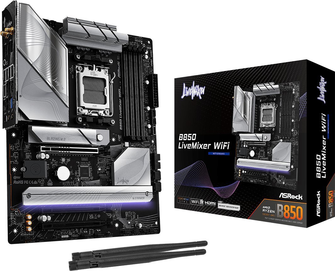 Asrock Motherboard B850 LIVEMIXER WIFI AM5