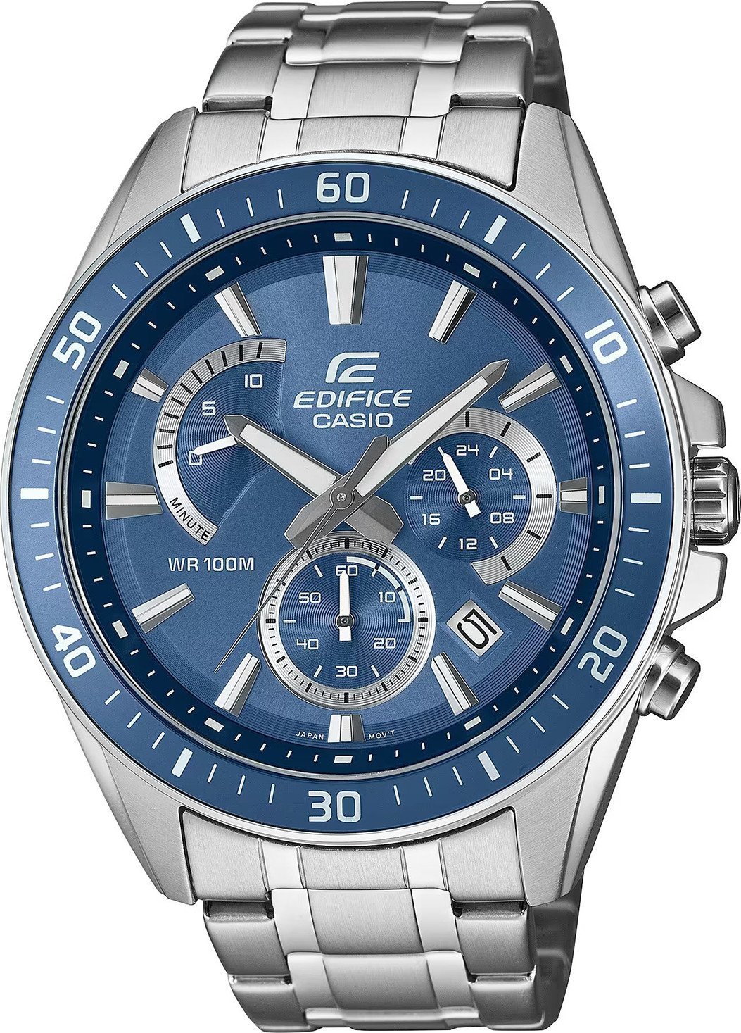 Zegarek EDIFICE Casio EFR-552D-2AVUEF100m srebrny |