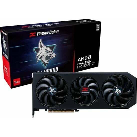 Graphics card. PowerColor Hellhound RX9070XT 16G-L/OC