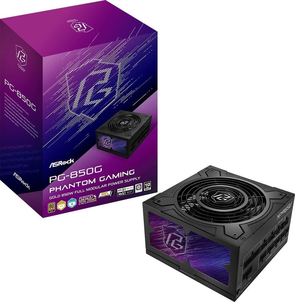 Zasilacz ASRock Phantom Gaming 850W (PG-850G)
