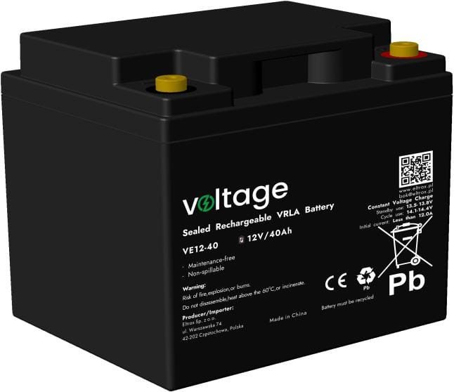 Voltage Akumulator AGM 12V 40Ah (Żywotność