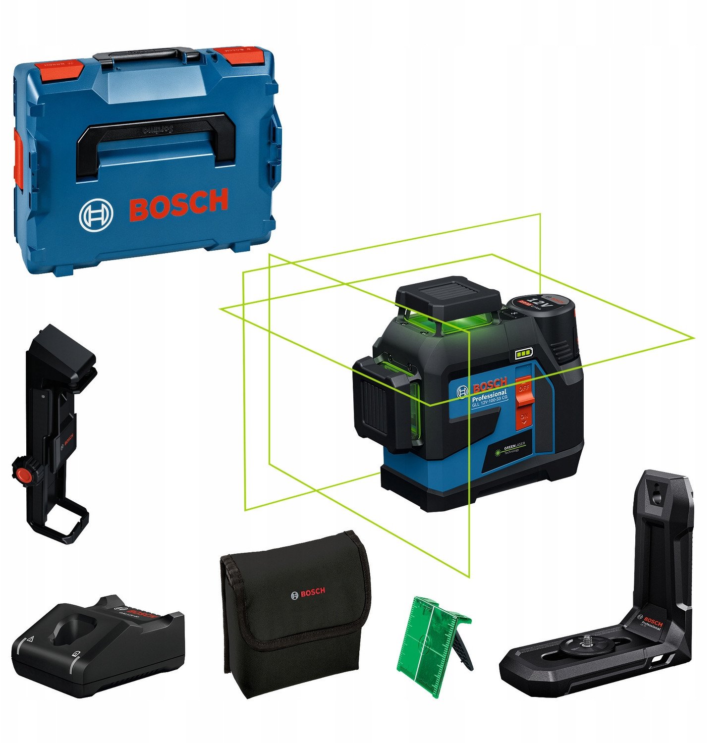Bosch LASER BUDOWLANY GLL 12V-100-33 CG