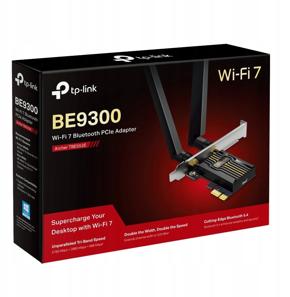 TP-Link Archer TBE552E BE9300 WiFi7 PCI