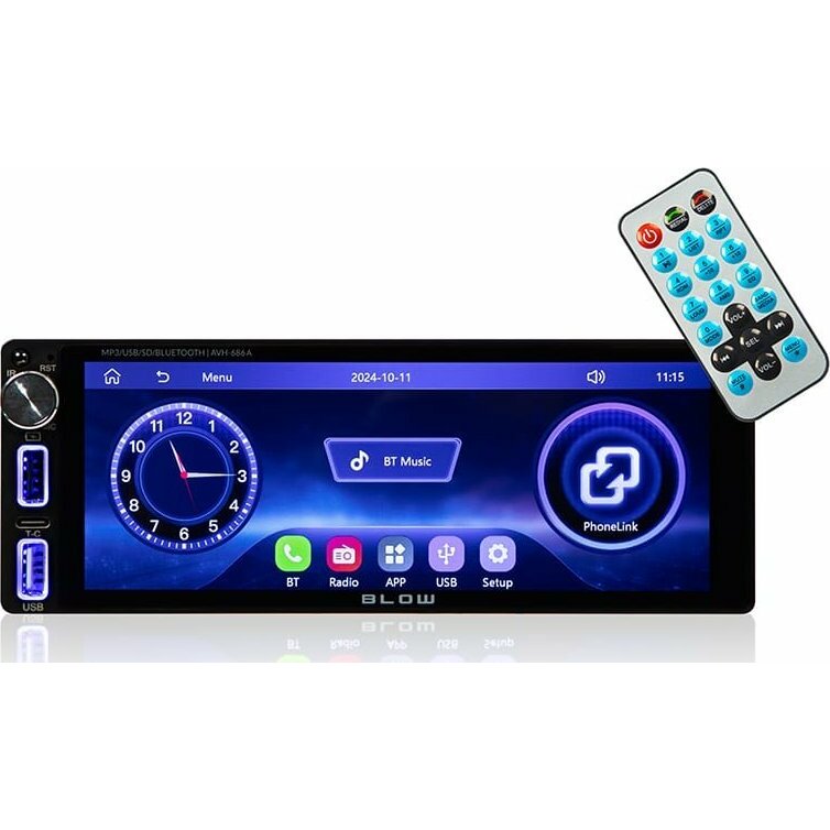 BLOW Car Radio AVH-686A 1DIN 7