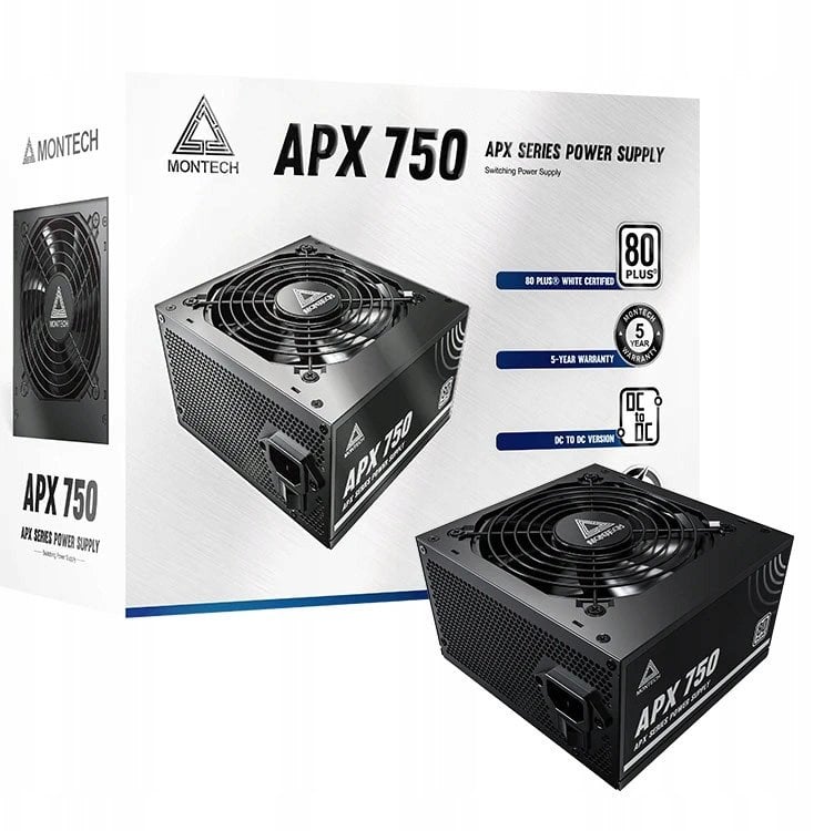 Power Supply|MONTECH|APX 750W|ATX|PC|100 - 240 V|750