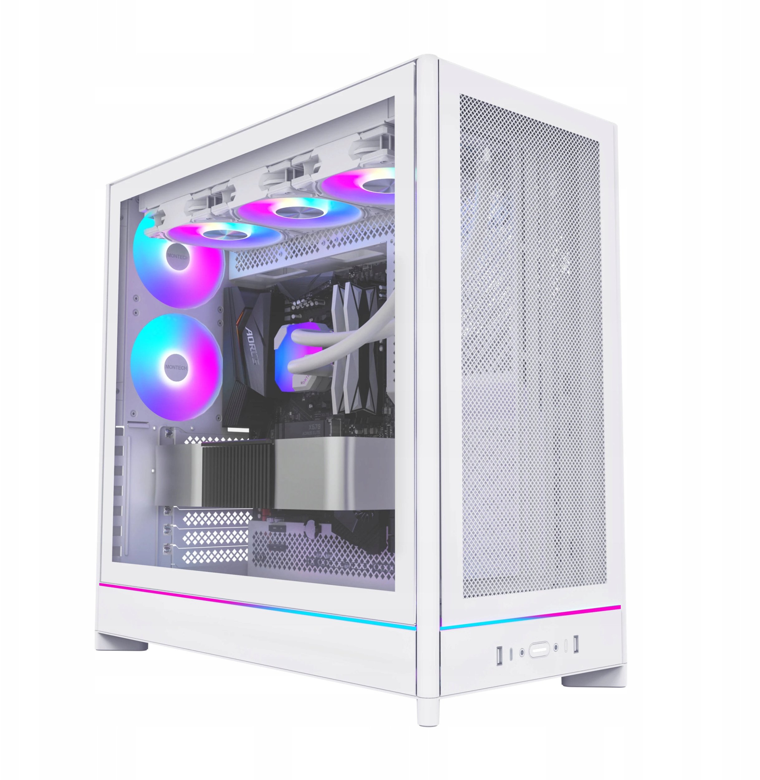 Case|MONTECH|HS01 PRO|MidiTower|Case product features Removeable HDD