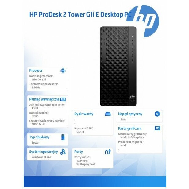 Komputer HP ProDesk 2 Tower G1i