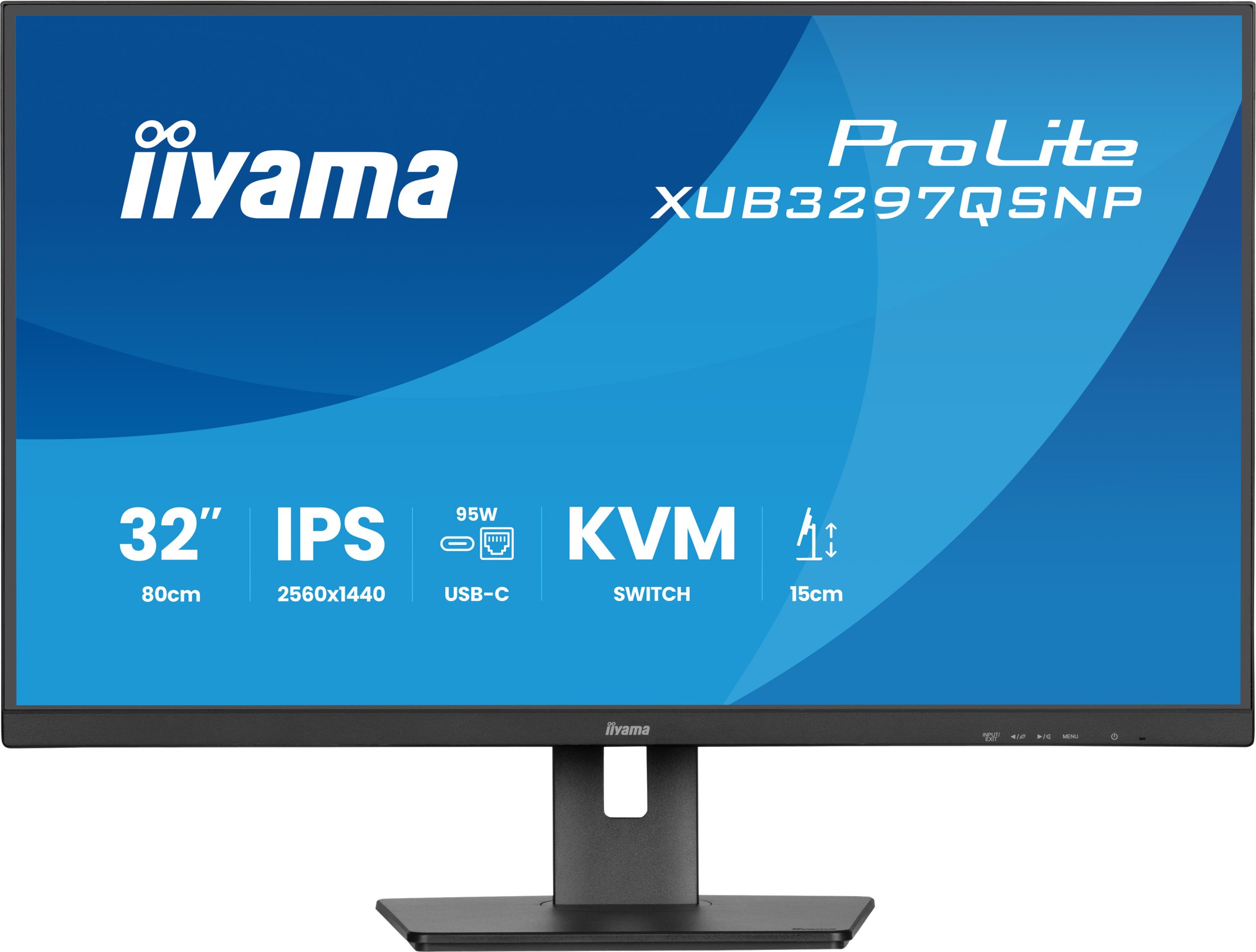 Iiyama ProLite/XUB3297QSNP-B1/32"/IPS/QHD/100Hz/1ms/Čern á/5R | XUB3297QSNP-B1
