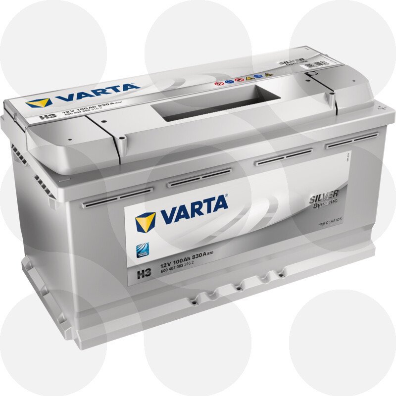 Akumulators VARTA 100Ah 830A  Dynamic 353*175*190