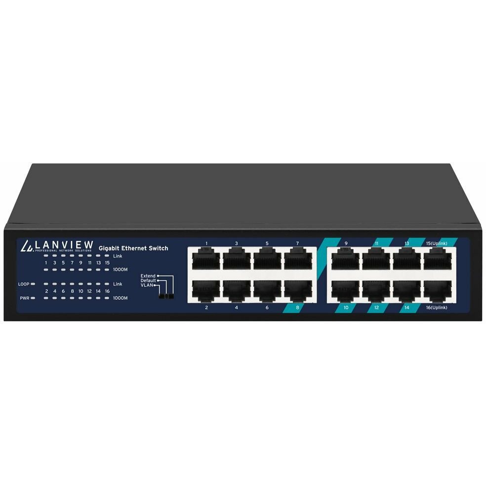 Switch Lanview LVN-1U-16PORT-1G | LVN-1U-16PORT-1G |