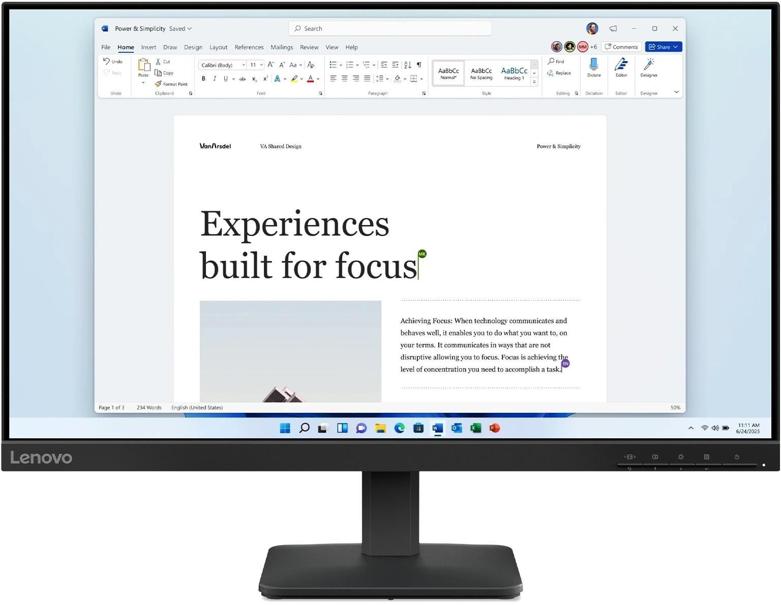 Lenovo L24-4e computer monitor 60.5