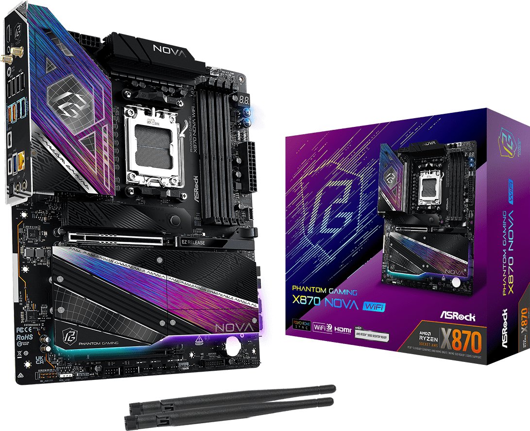 ASRock X870 NOVA WIFI motherboard |