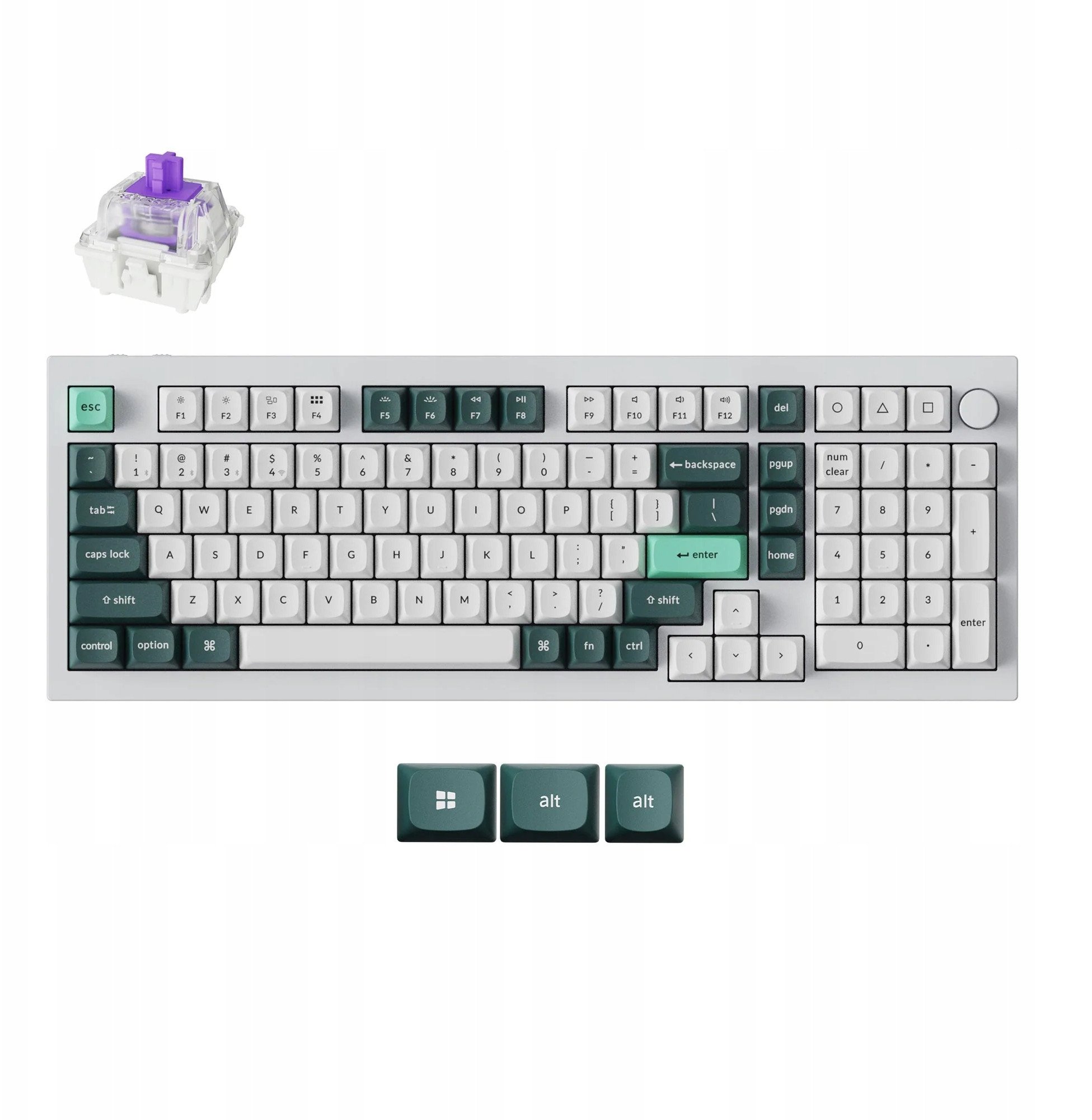 KEYBOARD WRL Q5 HE RGB/SHELL WHITE