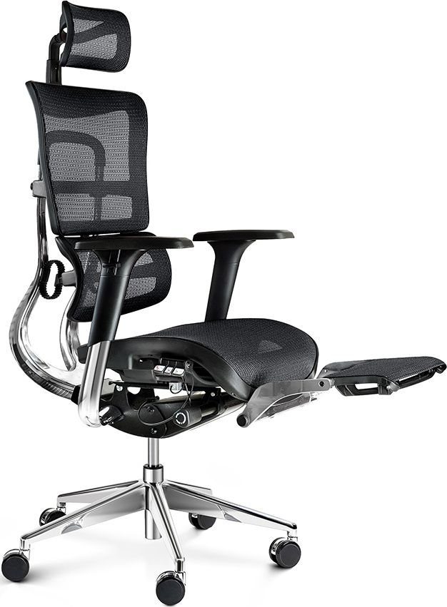 Krzesło biurowe Diablo Chairs V-Master Czarno-szare