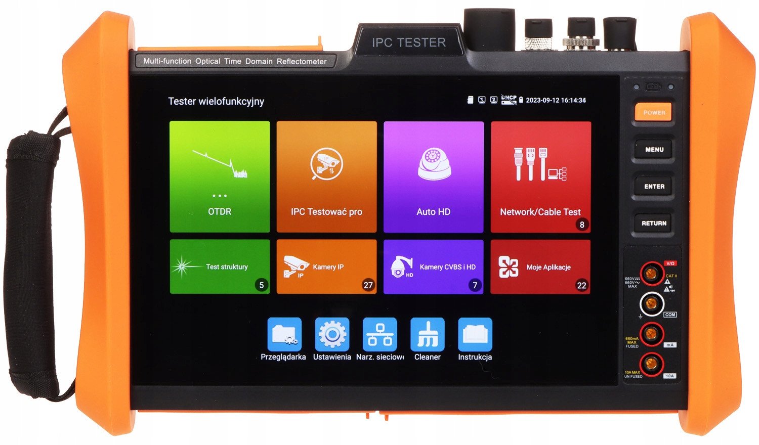 REFLEKTOMETR OPTYCZNY (OTDR) Z TESTEREM CCTV