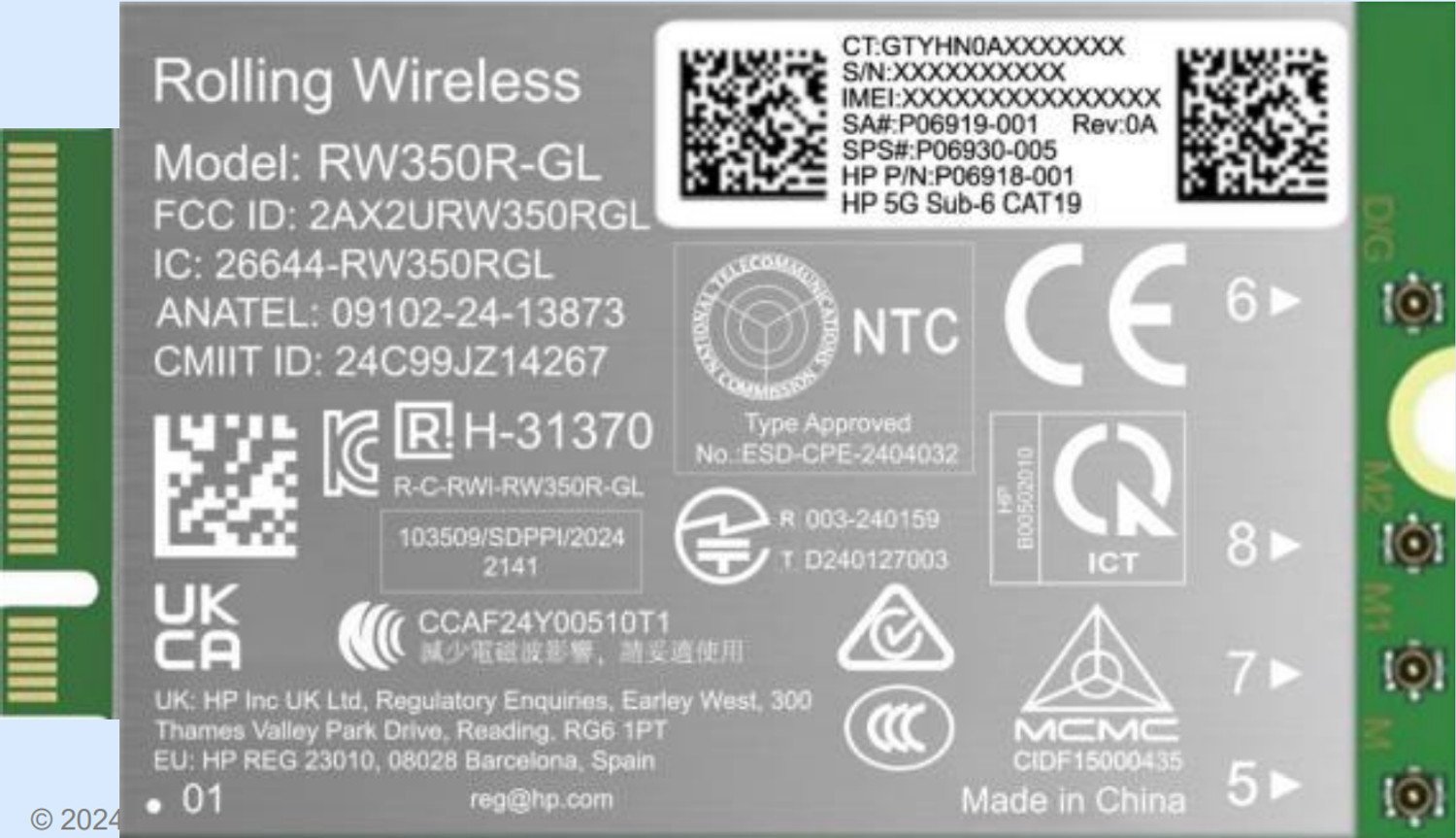 HP 5G Solution WWAN | B8BD4AA
