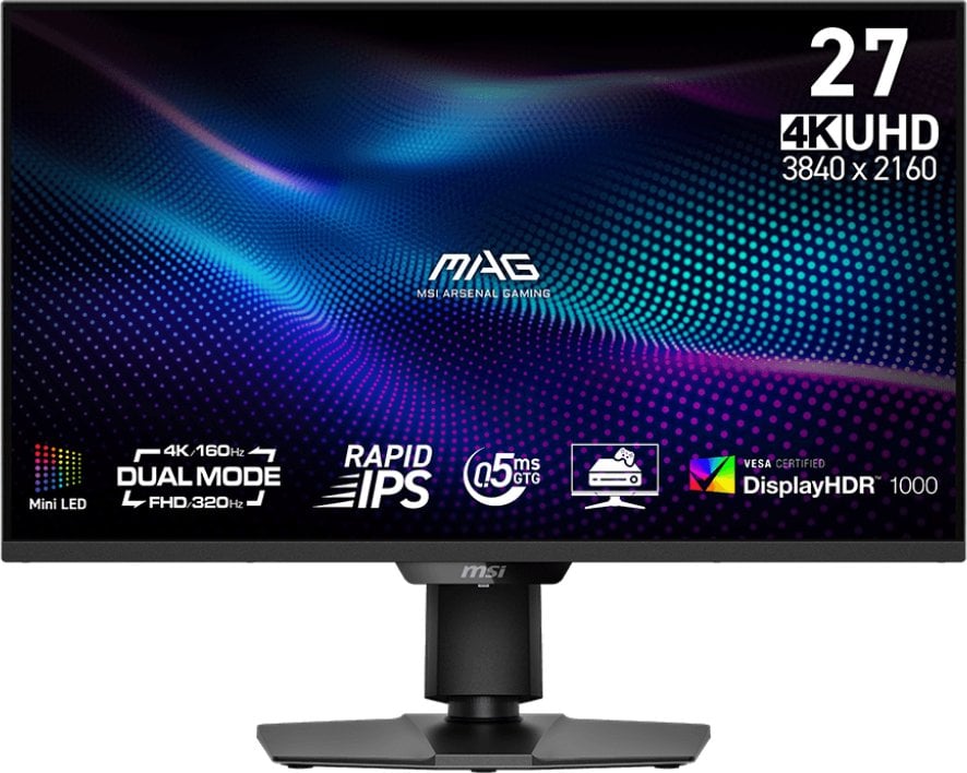 MSI MAG/274UPDF E16M/27"/IPS/4K UHD/160Hz/0,5ms/Černá/3R
