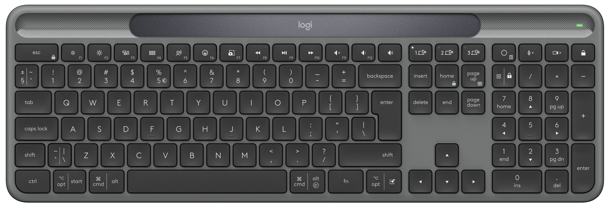 KEYBOARD WRL SLIM SOLAR + K980/US