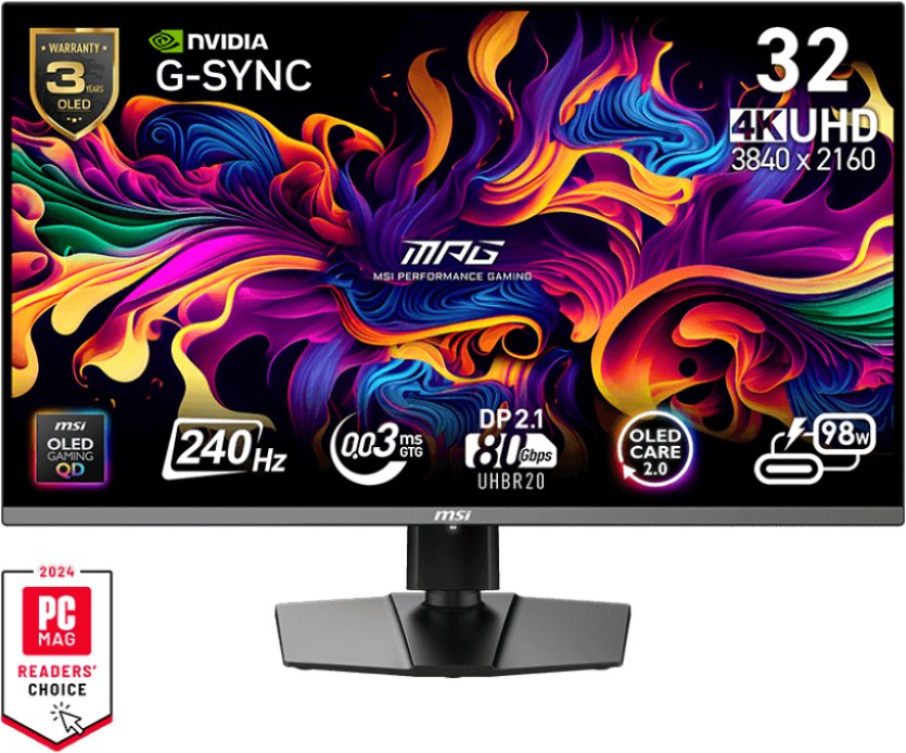 MSI MPG 322URXDE QD-OLED, 31,5