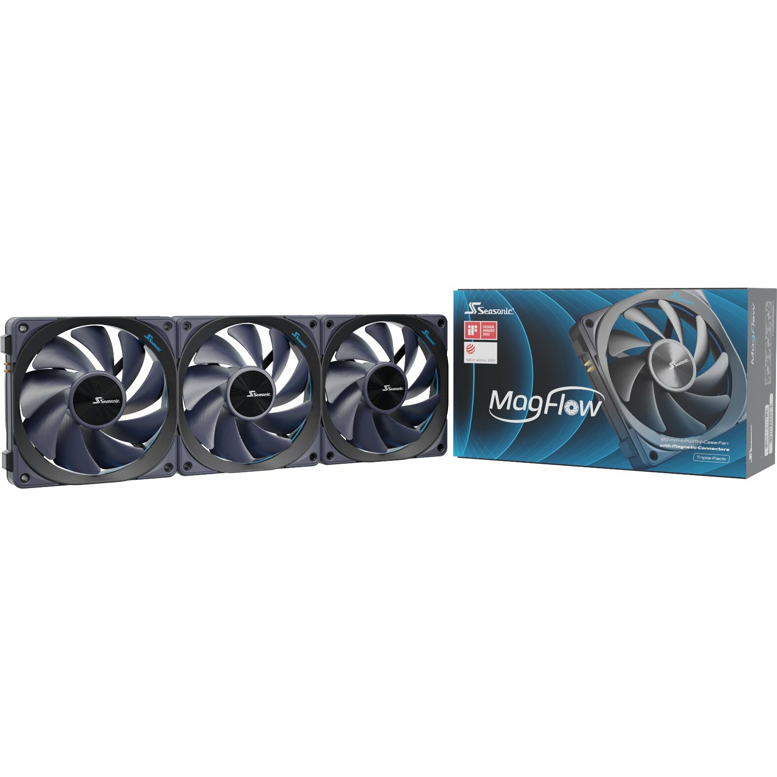 Wentylator SeaSonic MagFlow 1225 PWM (3-Fan