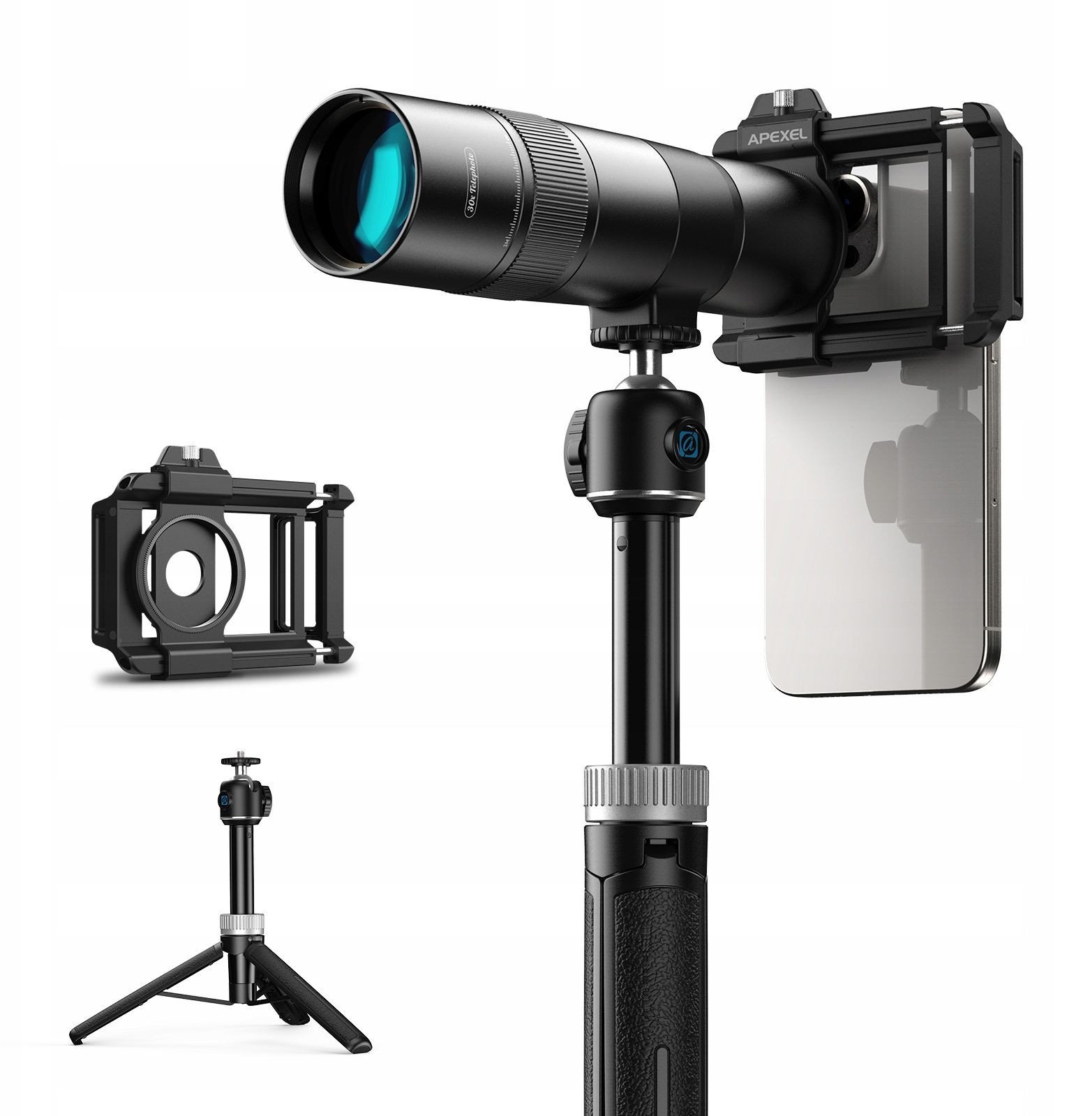Apexel Obiektyw HD Tele ZOOM 30x
