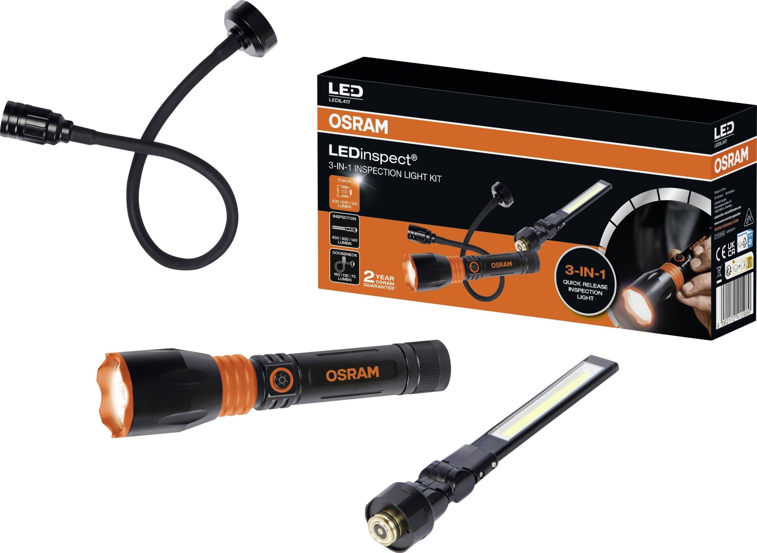 Osram LEDinspect 3-i-1 zestaw latarek |