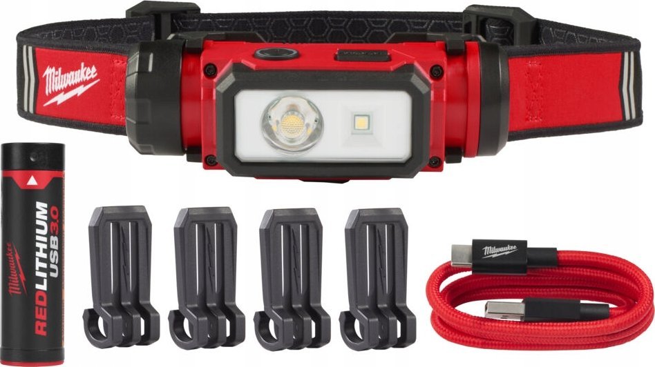 Latarka Milwaukee USB įkraunamas prožektorius ant