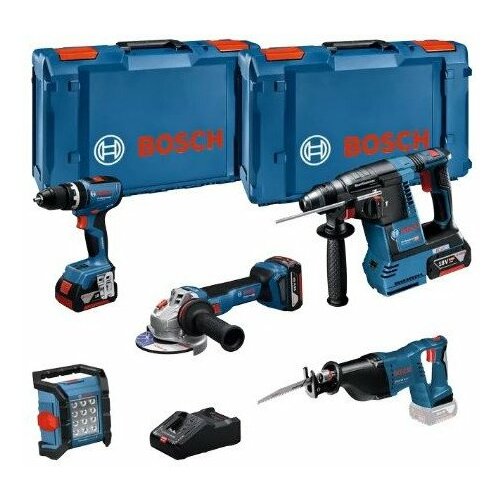Zestaw elektronarzędzi Bosch 18V GSB+GBH+GWS+GSA+GLI+3x5 (0615A5007S)
