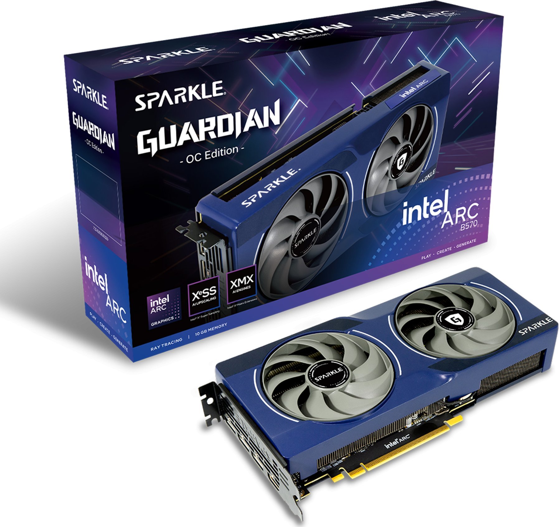 Graphics Card|SPARKLE|Intel Arc B570|10 GB|GDDR6|160 bit|PCIE