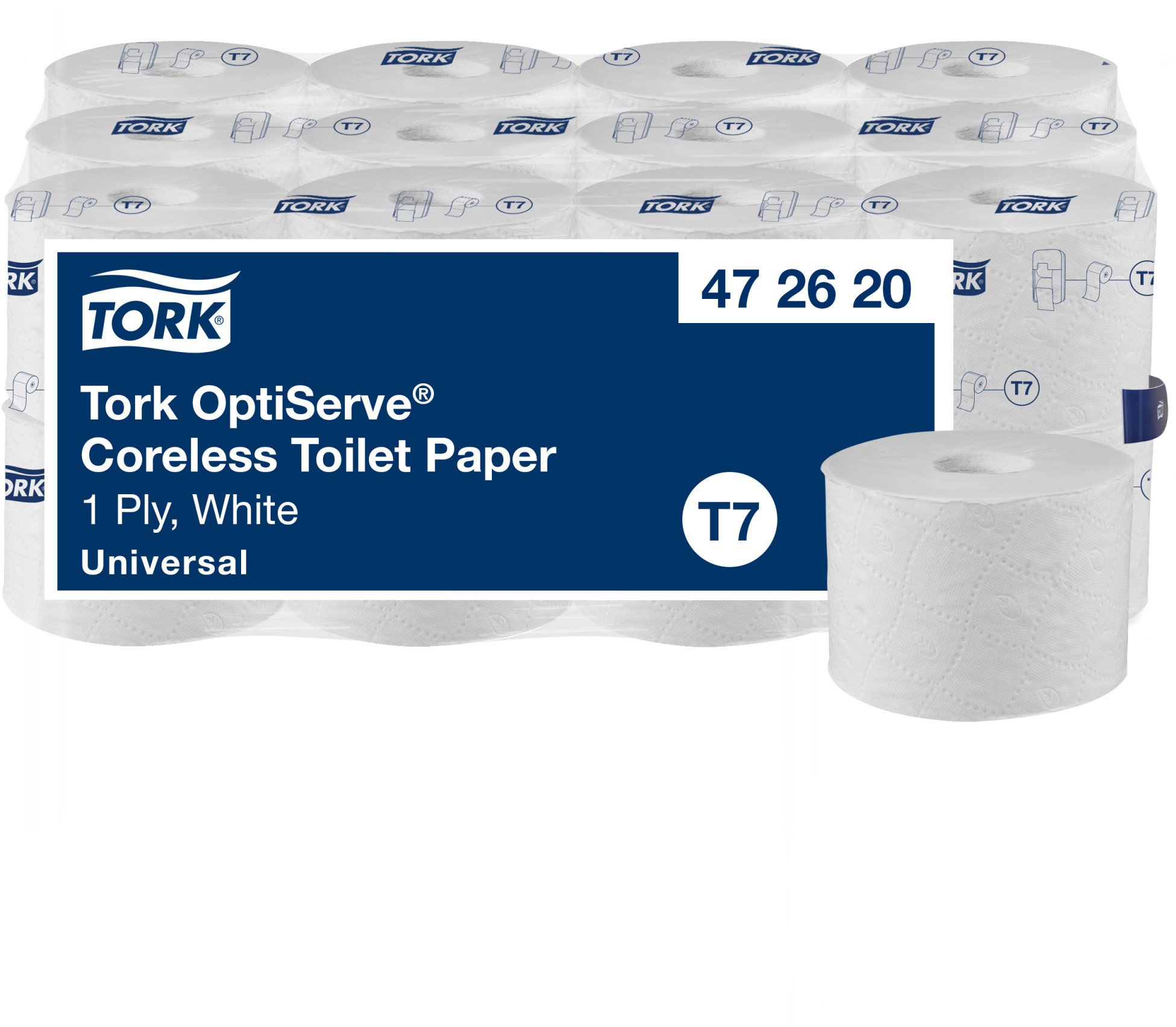 Tork OptiServe papier toaletowy bez gilzy