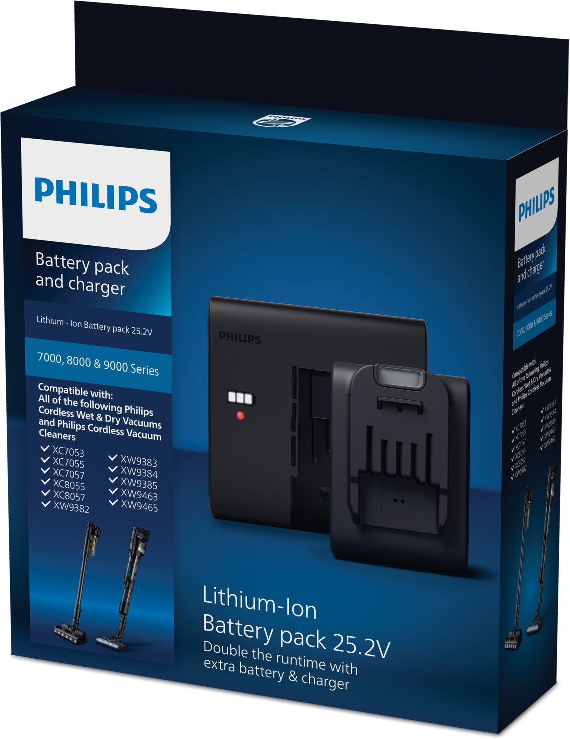 Vacuum Cleaner Accessory|PHILIPS|Battery and charger|Model XV1797/01|Black|For