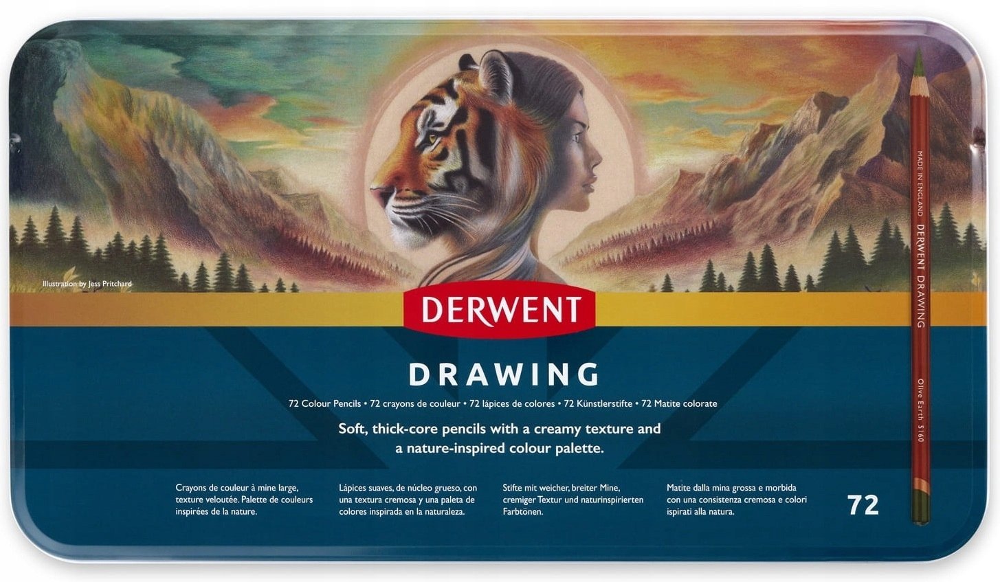 Derwent Drawing pencil - 72stk Tin