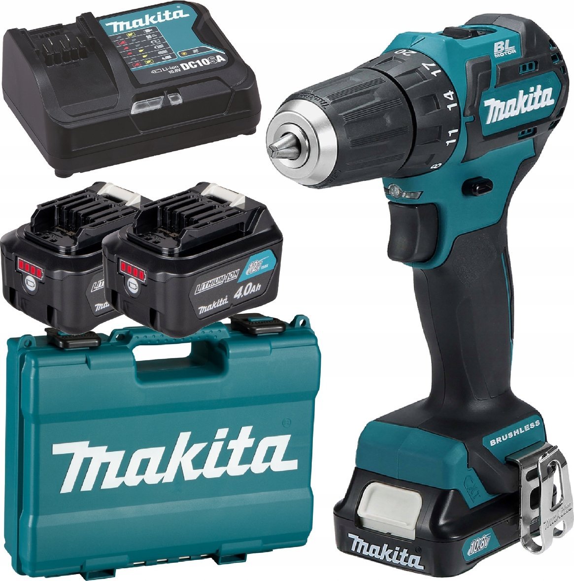 Wiertarko-wkrętarka Makita DF332DSME 12 V 2