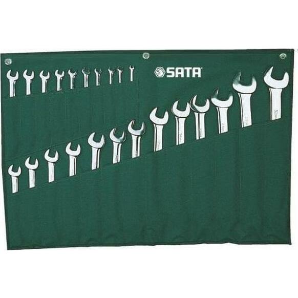 SATA SATA KLUCZE PŁASKO-OCZKOWE 23szt. SASZETKA