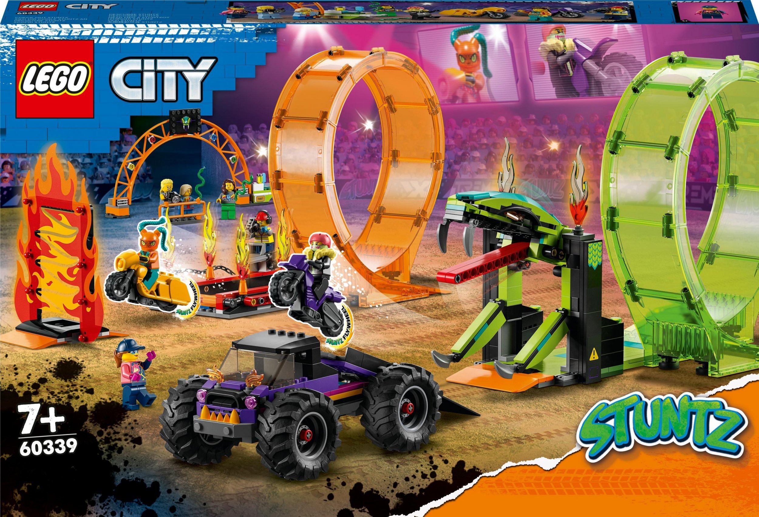 LEGO City Kaskaderska arena z dwoma