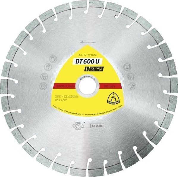 Klingspor tarcza diamentowa segmentowa 350mm x