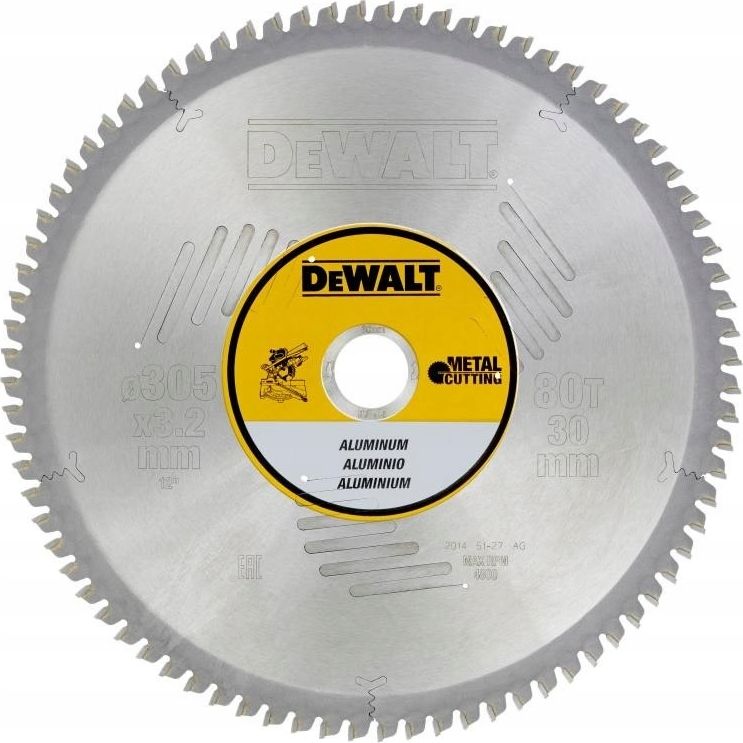 Dewalt piła tarczowa 305x30mm, 80 zębów