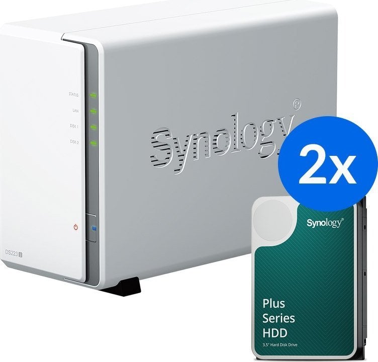 Synology DS223J+2x HAT3300-4T (2x 4TB) |